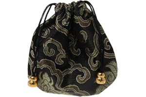 CHIUEAST Premium Jewelry Pouch Silk Drawstring Gift Bags Traditional Silk Travel Pouch Chinese Embroidery Jewelry Bag Organizer Jewelry Bag Organizer With Clear Pockets