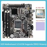 FUNYEE H55 Motherboard LGA1156 DDR3 + I5 750 CPU Thermal Pad view 3