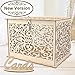 OurWarm Wedding Card Box, PVC Gift Card Box Wedding Envelope Money Box for Baby Showers, Birthday, Graduation Decoration