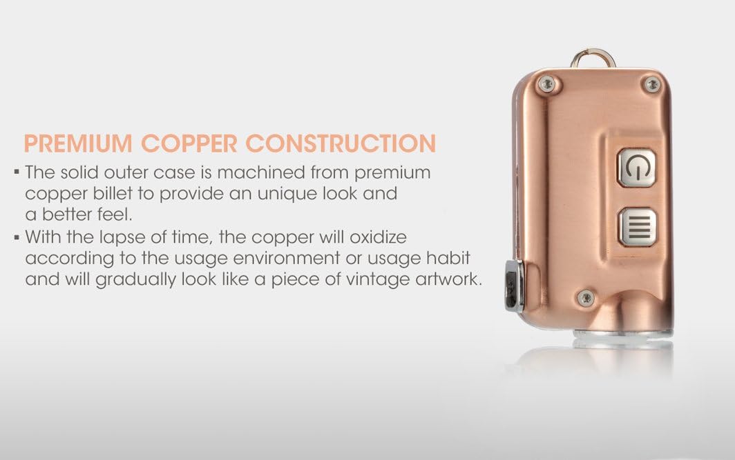 Nitecore TINI Cu Keyring Torch - Copper - Image 3