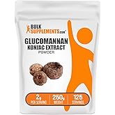 BulkSupplements.com Glucomannan Powder - from Konjac Root Extract Powder, Glucomannan Supplements - Gluten Free, 2g per Serving, 250g (8.8 oz) (Pack of 1)