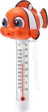 INCETUE Floating Pool Thermometer Clown Fish Easy Read for Pools & Spas view 1