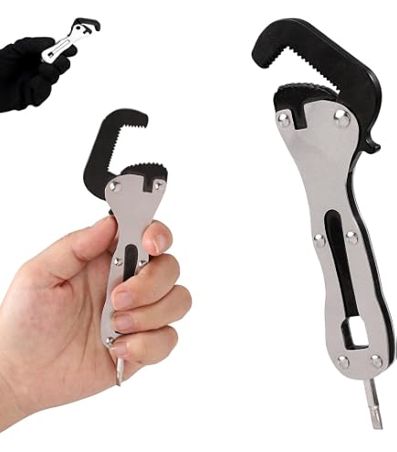 Micro Stubby Wrench, Pipe Vise Micro Stubby, Micro Stubby Pipe Vise Wrench, 2-IN-1 Self Adjusting Wrench, Portable Multifunctional Wrench, Wrench Tool for Tight Spaces (2 Micro Stubby Wrench, Pipe Vise Micro Stubby, Micro Stubby Pipe Vise Wrench, 2-IN-1 Self Adjusting Wrench, Portable Multifunctional Wrench, Wrench Tool for Tight Spaces (2