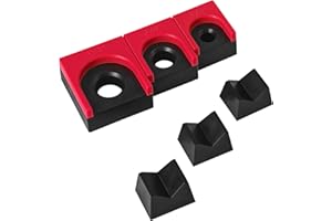 LookFox Ratchet Organizer Kit - 3 pack set, with Strong Magnets, Ratchet Organizer for tool box drawer, Keep Tools Organized, for Garage, Workshop(Red/Black)