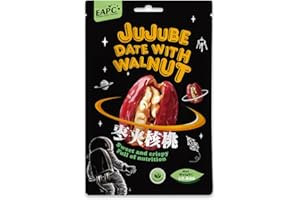 EAPC Dried Date and Walnut, 20 Individually Wrapped for Freshness, Healthy Snack No Sugar Added Seedless Dried Jujube Dates with Walnut, Perfect Holiday Birthday Gift for Friends & Family, 300g/10.6oz