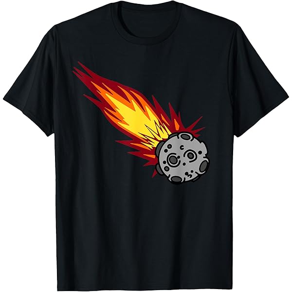 Amazon.com: Flaming Meteor Comet Space T-Shirt : Clothing