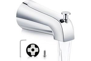 Tub Spout with Diverter,Easy to Install Bathtub Faucet，American Standard Tub Faucet Universal Fits 1/2" Copper Pipe(5/8" Diam