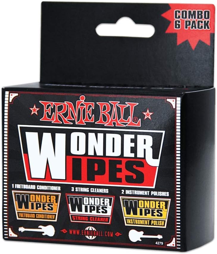 Ernie Ball Wonder Wipes Combo Pack, 6 pack: Musical Instruments
