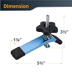 POWERTEC 71168V T-Track Hold Down Clamp, 5-1/2" L x