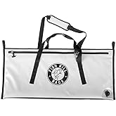 Flat PVC Tarpaulin Insulated Fish Cooler Kill Bag - Waterproof Fishing Cooler Bag with Easy Grip Carry Handles - Portable Soft Cooler - 3 Sizes