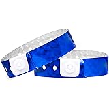 Ouchan Holographic Plastic Party Wristbands Blue