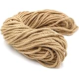 Corde En Jute Naturelle 10 Mm X 20 M - 4 Brins, Pour Jardin, Bricolage Et Décoration