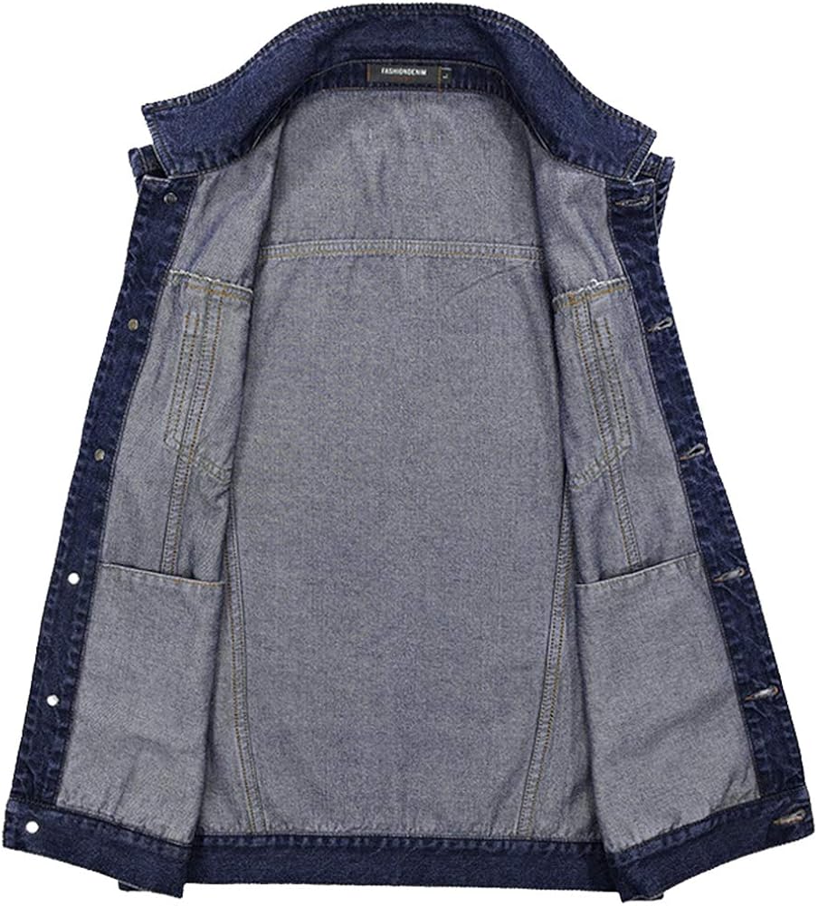 big and tall denim vest