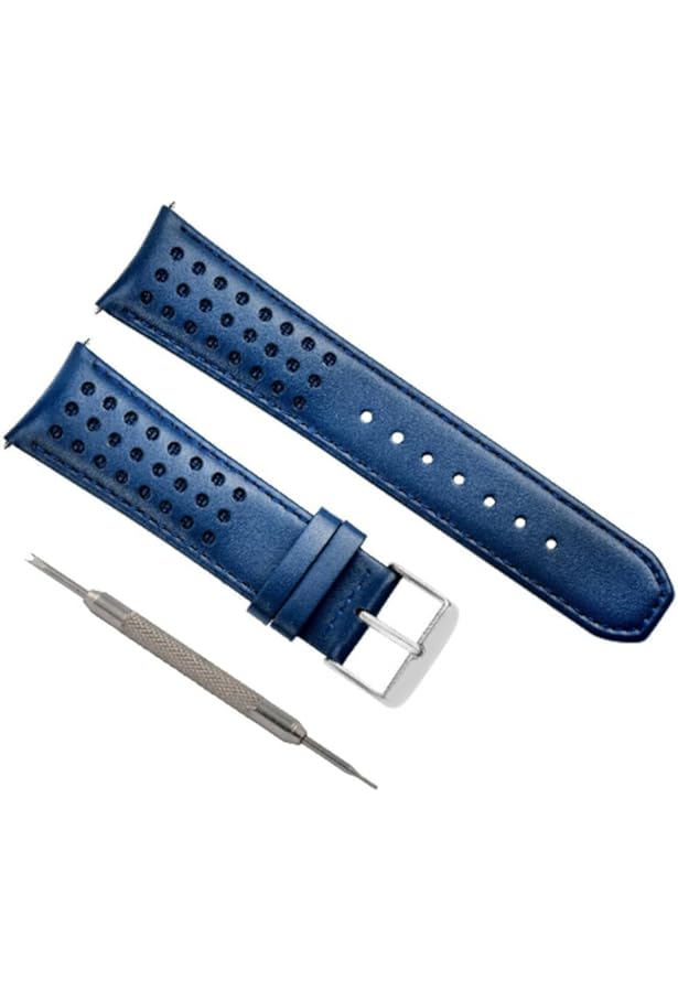 Amazon.com: Ewatchparts 23mm Blue Angel Leather Watch Band Strap