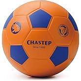 Chastep 8" Foam Soccer Ball Perfect for Kids or Beginner Play and Excercise Soft Kick,Orange/Blue