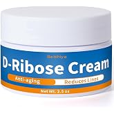 Ribose Cream, Ribose Sugar for Skin, Smooths Wrinkles, Moisturizer, Tightens &amp; Firms the Skin, with D-Ribose Fractionated Coconut Oil and Grapeseed Oil, for All Skin Types, 2.5 oz