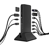 Brydge Stone Pro TB4 Thunderbolt 4 Docking Station - 12 Ports, 90 Watts Charging, Dual 4K Monitors or Single 8K Output, 40GB/