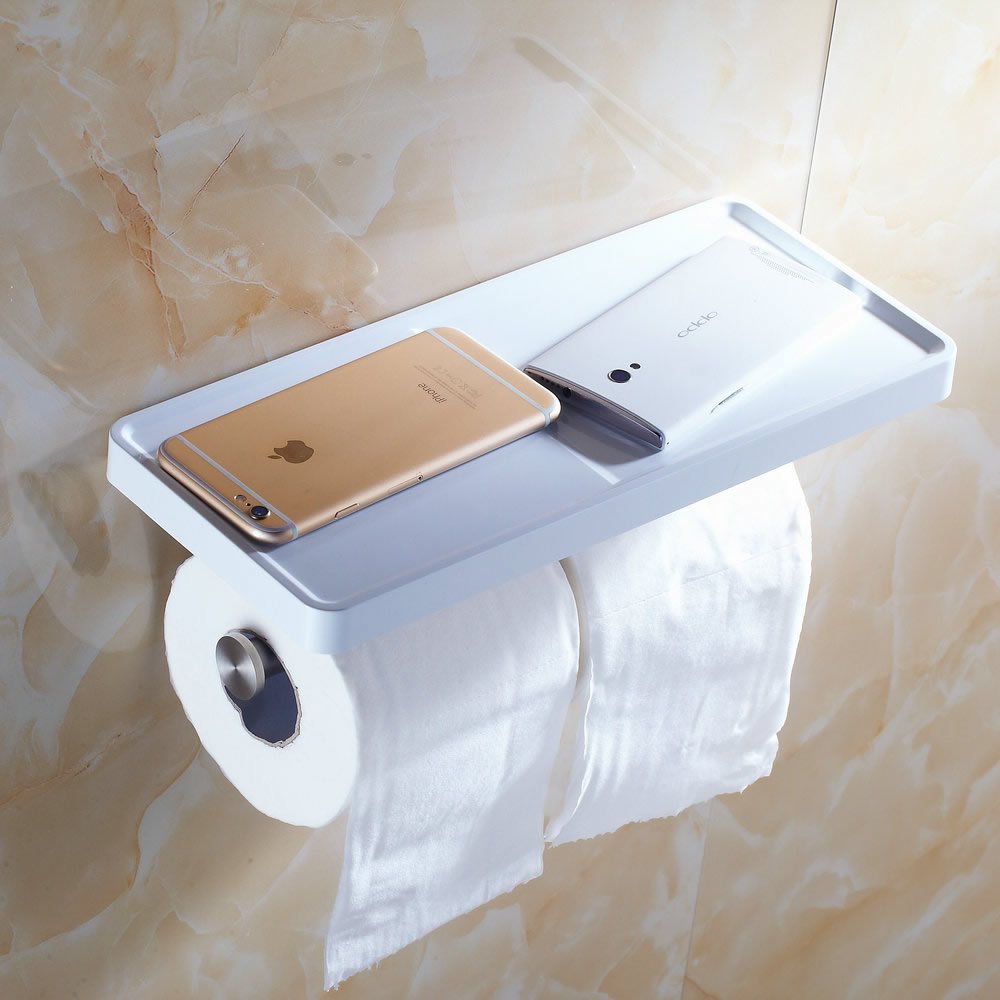Porta Carta Igienica Da Parete In Acciaio Inox 304 - Supporto Adesivo, Per Bagno Cucina Hotel Casa
