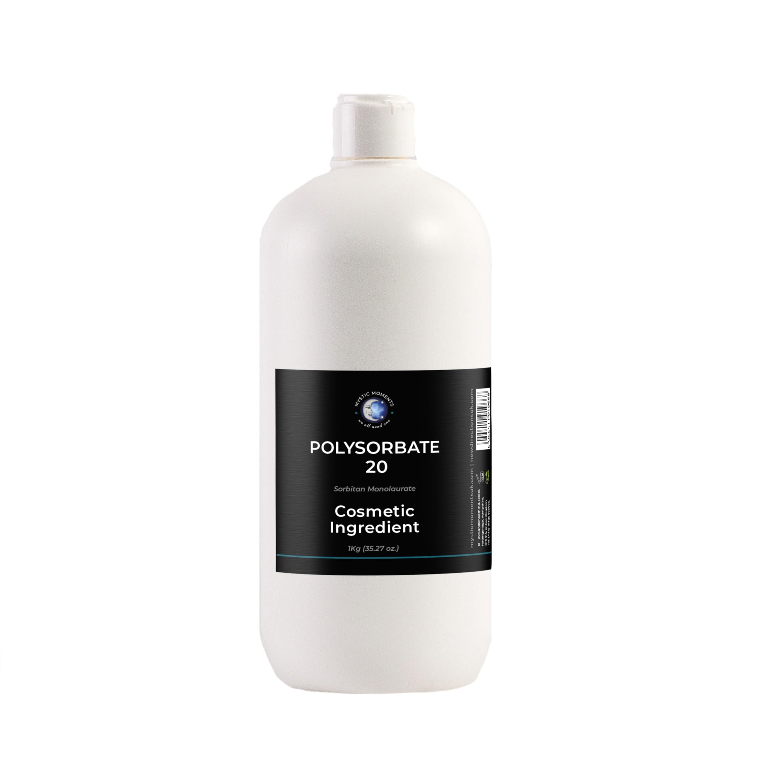 Mystic Moments | Polysorbate 20 Solubiliser | Cosmetic Grade Emulsifier & Fragrance Dispersant | Water Soluble | For Essential Oils and Toiletries | 1Kg โ image 1