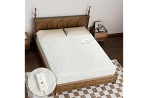 Heated Mattress Pad Twin Size with 4 Heat Settings& 10 Hour Auto Off-Bed Warmer Electric Mattress Cover 39’’x75’’,Fit Up to 1