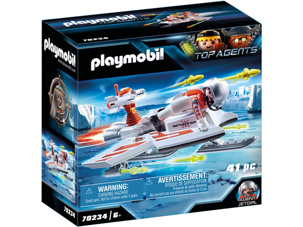 Playmobil 70234 Top Agents V Spy Team Flyer, Fun Imaginative Role-Play, PlaySets Suitable for Children Ages 4+