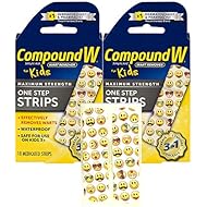 Compound W One Step Medicated Strips For Kids | Wart Removal | 10 Strips | 2 Pack