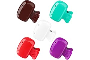 FOWECELT 5 Pack Travel Toothbrush Head Covers Cap, Toothbrush Protector Brush Pod Case Protective Plastic Clip for Household Travel, Camping, Bathroom, School, Business