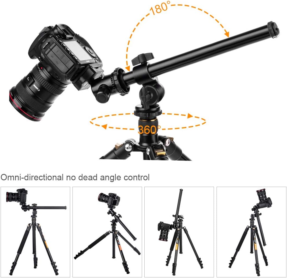 K&F Concept Magnesium Alloy Rotatable Multi-Angle Center Column with Locking System