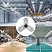 Mopzlink Garage Lights, 80W 8000 Lumens LED Garage Light, Deformable Garage Ceiling Lighting, High Brightness Shop Light for Garage, Basement, Workshop, LED High Bay Light Bulb.