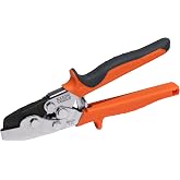 Klein Tools 86526 HVAC Tool V Notcher for Ductwork and Sheet Metal | Cuts 30-Degree V