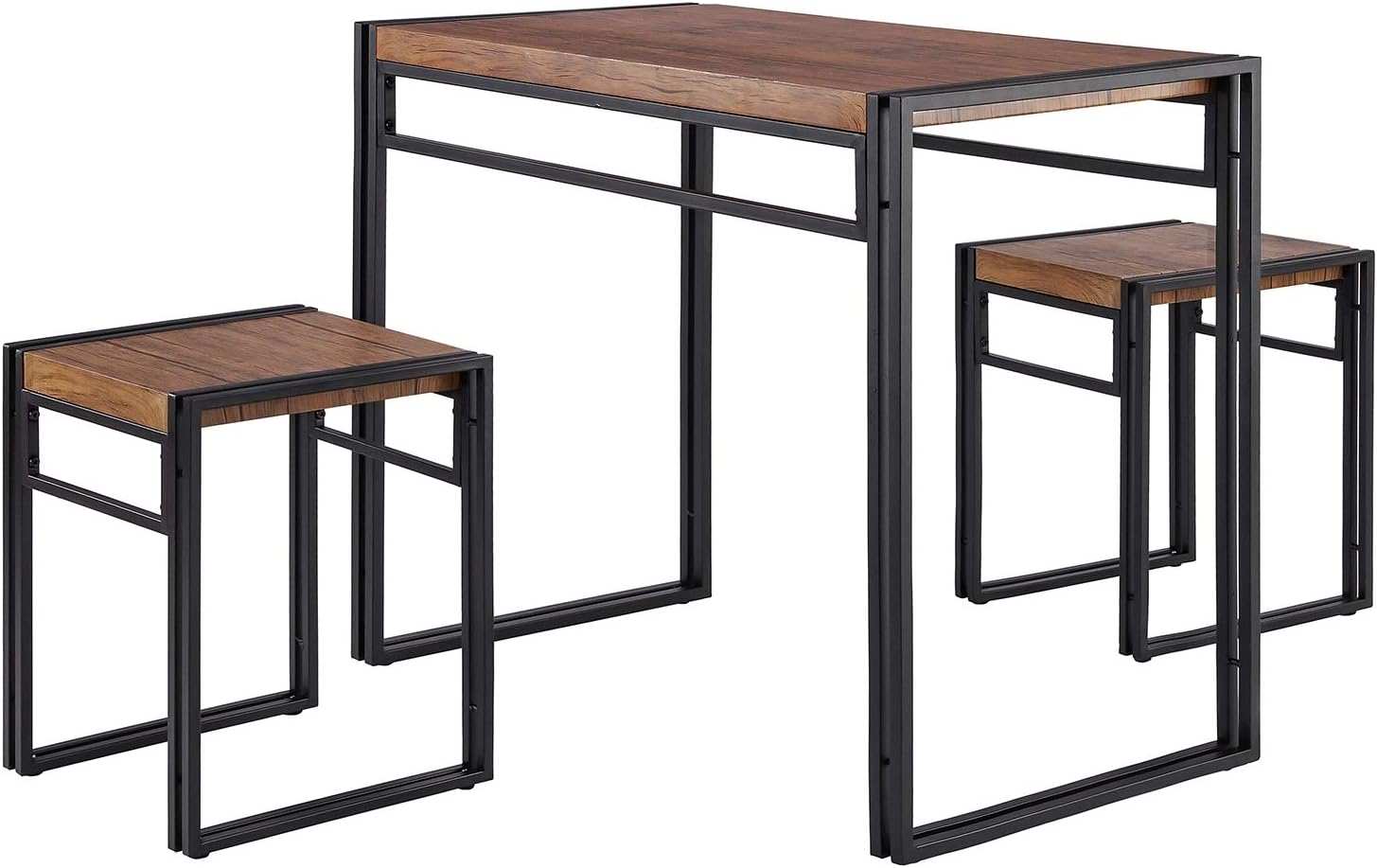 Amazon Com Fivegiven 3 Piece Dining Table Set For Small Spaces