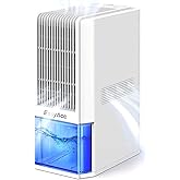 Max 45 oz/Day Dehumidifier for Home 1100 Sq Ft, EasyAcc Dehumidifiers for Bedroom Basement Bathroom,Quiet Dehumidifier for RV Low-Temp Dehumidification Tech/Auto Shut Off/68OZ Tank/85W/7 LED