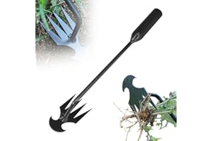 TUOETP Weeding Artifact Weeding Tool, 2025 New Weeding Weed Puller Tool with Long Handle, Manual Weed Remover Tool for Lawn and Garden (Black 30CM)
