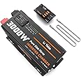 LiTime 3000W Pure Sine Wave Inverter Charger, 12V DC to 110V - 120V AC, 9000W Peak Power, 5A - 45A Adjustable Current, LCD and Multiple Protections, UPS Off-Grid & Emergency Power,for RVs Homes Boats