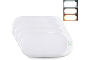 Aaleds RV Lights Interior 2000LM, 2024 Updated 12V LED Camper Lights, 3 Colors Dimmable RV Ceiling Light Fixtures for RV/Camper/Trailer/Boat/Car-4 PCS