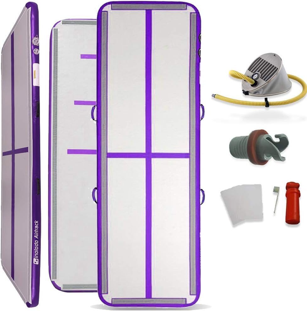 Sinolodo Gym Mat Inflatable Purple 10 Feet Long