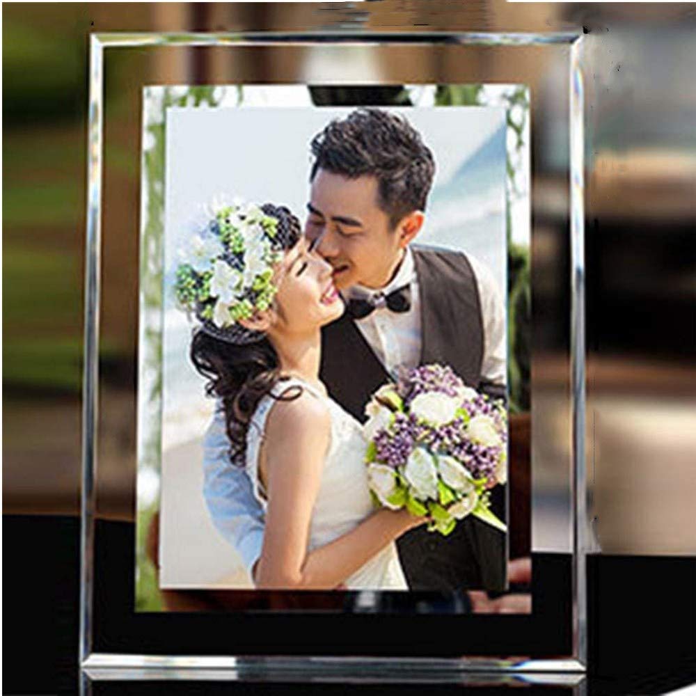 glass 8x10 Mirrored Edge Picture Frame with frame for Photos Posters Certificates Drawings Illustrations