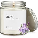 1OAK Lilac Candle - Soy Wax Scented Candles (Lilac) - Soy Candle for Home Scented - Long Burning Candles Premium - Hand-Poured (7oz.)