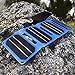 Pocket Portable Solar Panel Charger for Camping, Fishing & Hiking, 4 Foldable Solar Panel, USB Solar Panel USB Solar Charger for Electronic Devices, 6.8W, Waterproof ETFE 15 to 20 Year Life