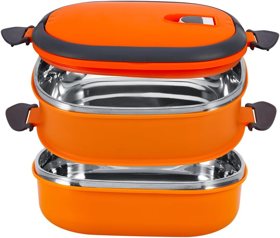 Travel Dog Bowls, Stainless Steel 2 Nesting Bowls Pet Bento with