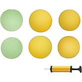 Viminston Spike Replacement Balls Set for Roundnet Game 6 Mixed Balls Standard Ball Glow in The Dark and Pro