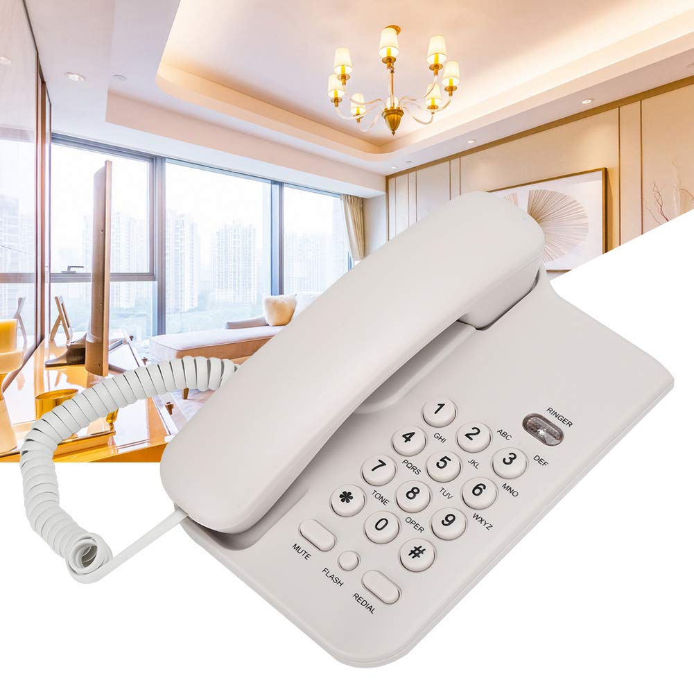 Corded House Phones Landline,Bt Landline Phones Hotel Phone Land For Sale Corde,Landline Phones Kx T3026Cid English Telephone For Hotel Home Office (Uk Telephone Line With Random Color)(White)