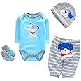 Reborn Baby Dolls Clothes Boy Blue Outfits for 20"- 22" Reborn Doll Boy Clothing