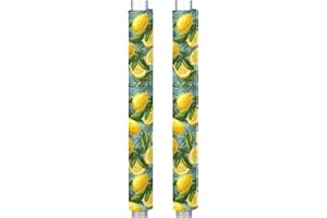 Pardick Refrigerator Door Handle Covers Set of 2, Lemon Flowers Fridge Handle Covers Appliance Handle Covers Protector for Microwave Oven Stove Dishwasher, Keep Your Kitchen Appliance Clean