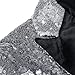 Mens Tails Slim Fit Tailcoat Sequin Dress Coat Swallowtail Dinner Party Wedding Blazer Suit Jacket Silver