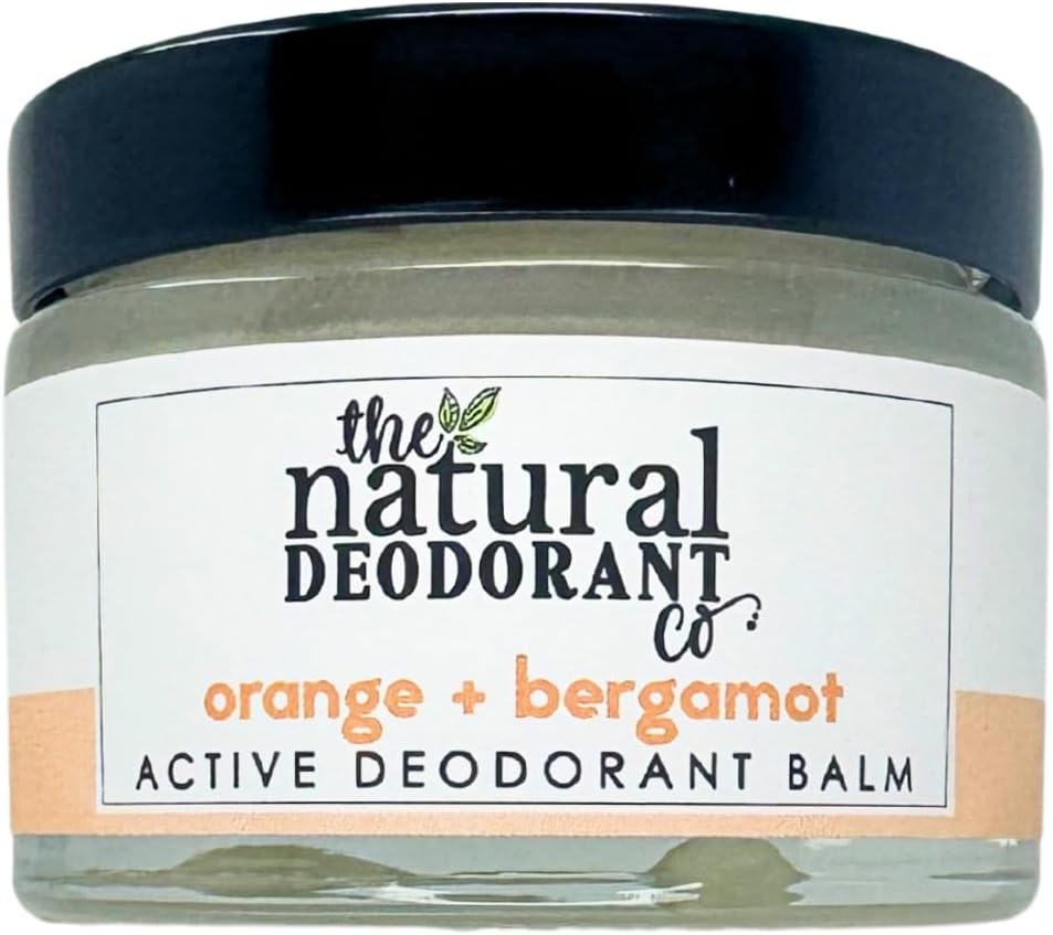 The Natural Deodorant Co Active Orange Bergamot 55g Aluminium Plastic Free
