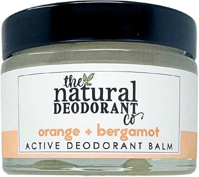The Natural Deodorant Co Active Orange Bergamot 55g Aluminium Plastic Free