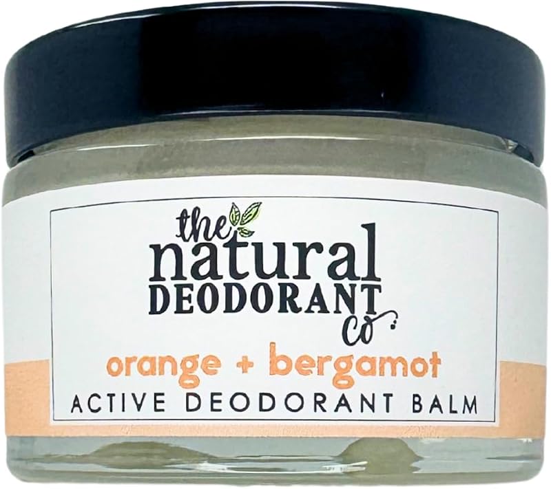 The Natural Deodorant Co Active Orange Bergamot 55g Aluminium Plastic Free