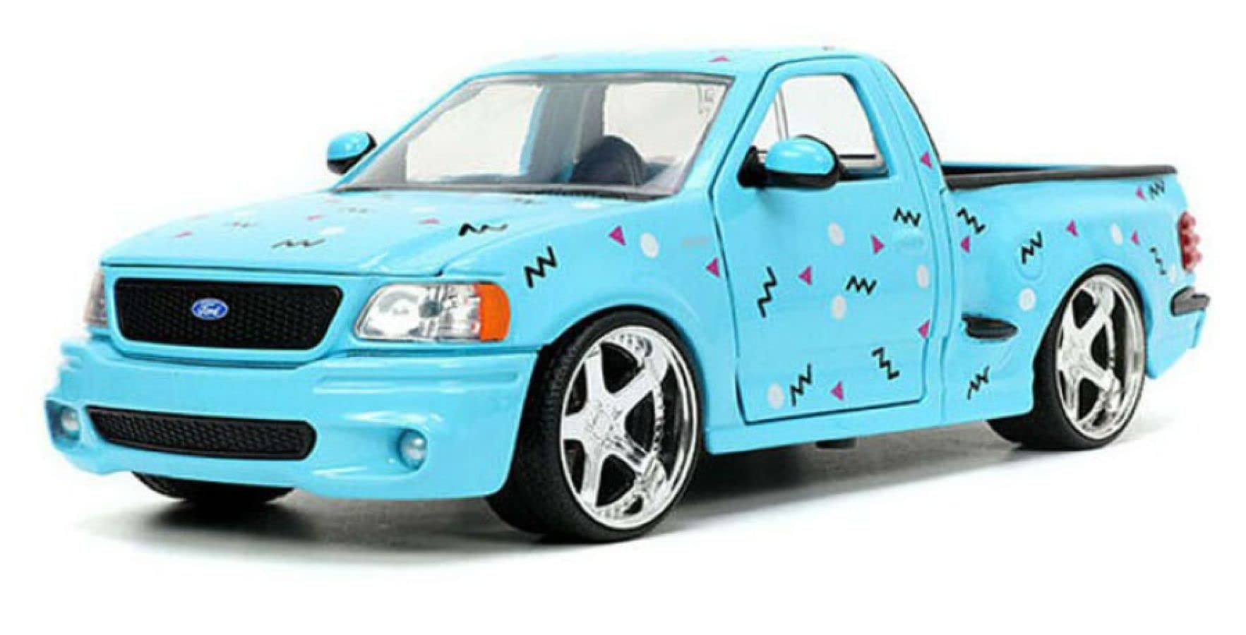 I Love The 90s 1:24 1999 Ford F150 SVT Lightning Die-cast Car, Toys for Kids and Adults