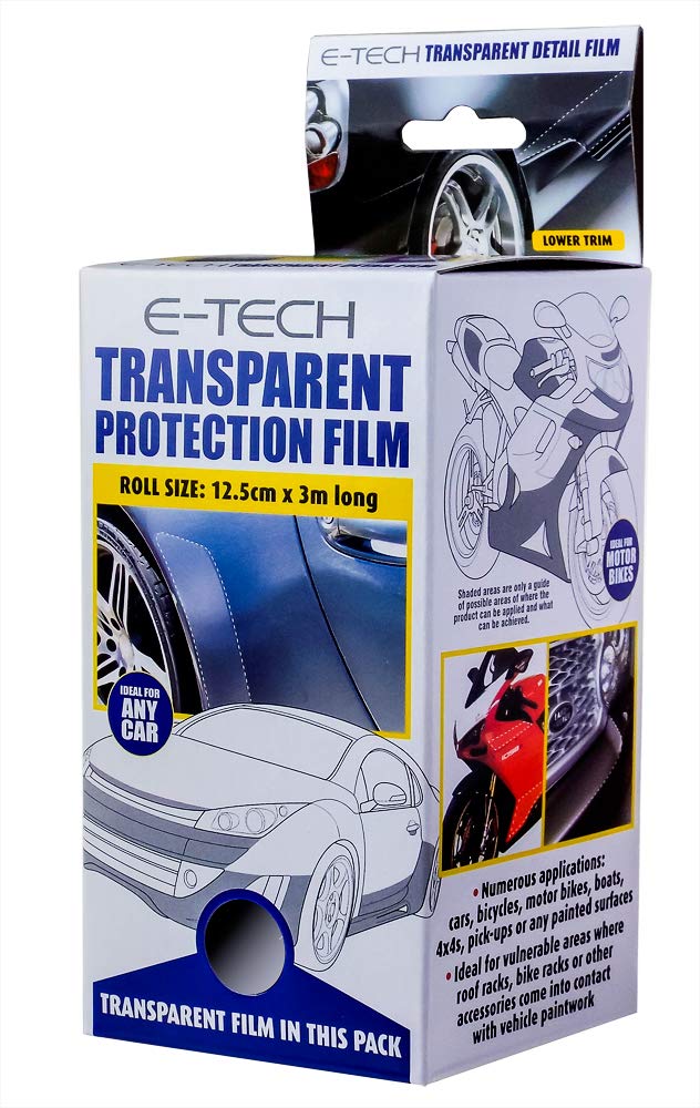 E-TECH Transparent Car/Motorbike Bodywork Protection Film